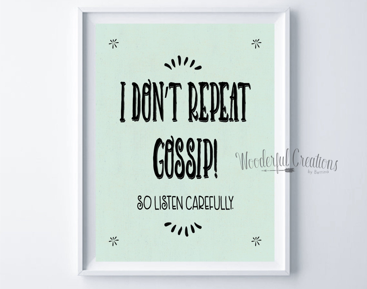 Funny Office Sign Office Humor Funny Art Print I Don't