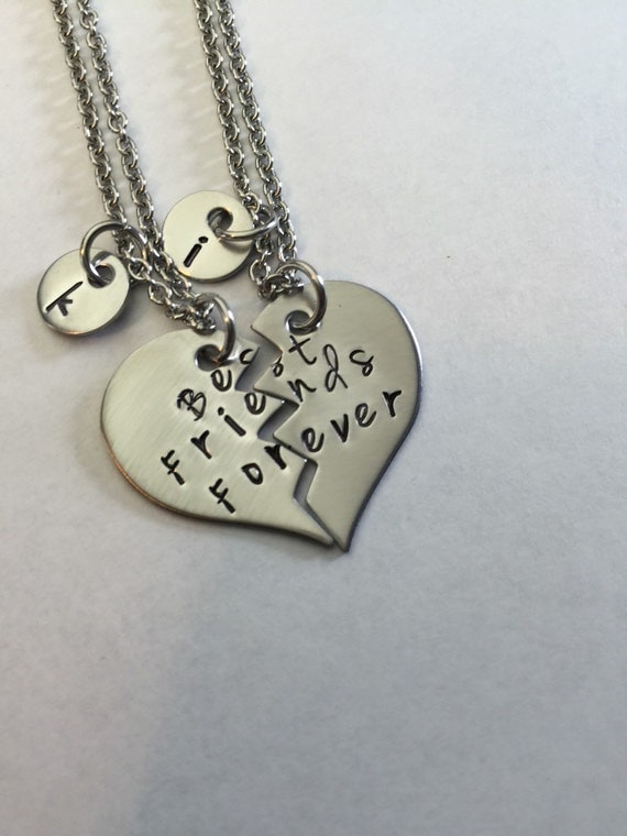 Personalized Best Friends Forever Broken Heart Stainless Steel