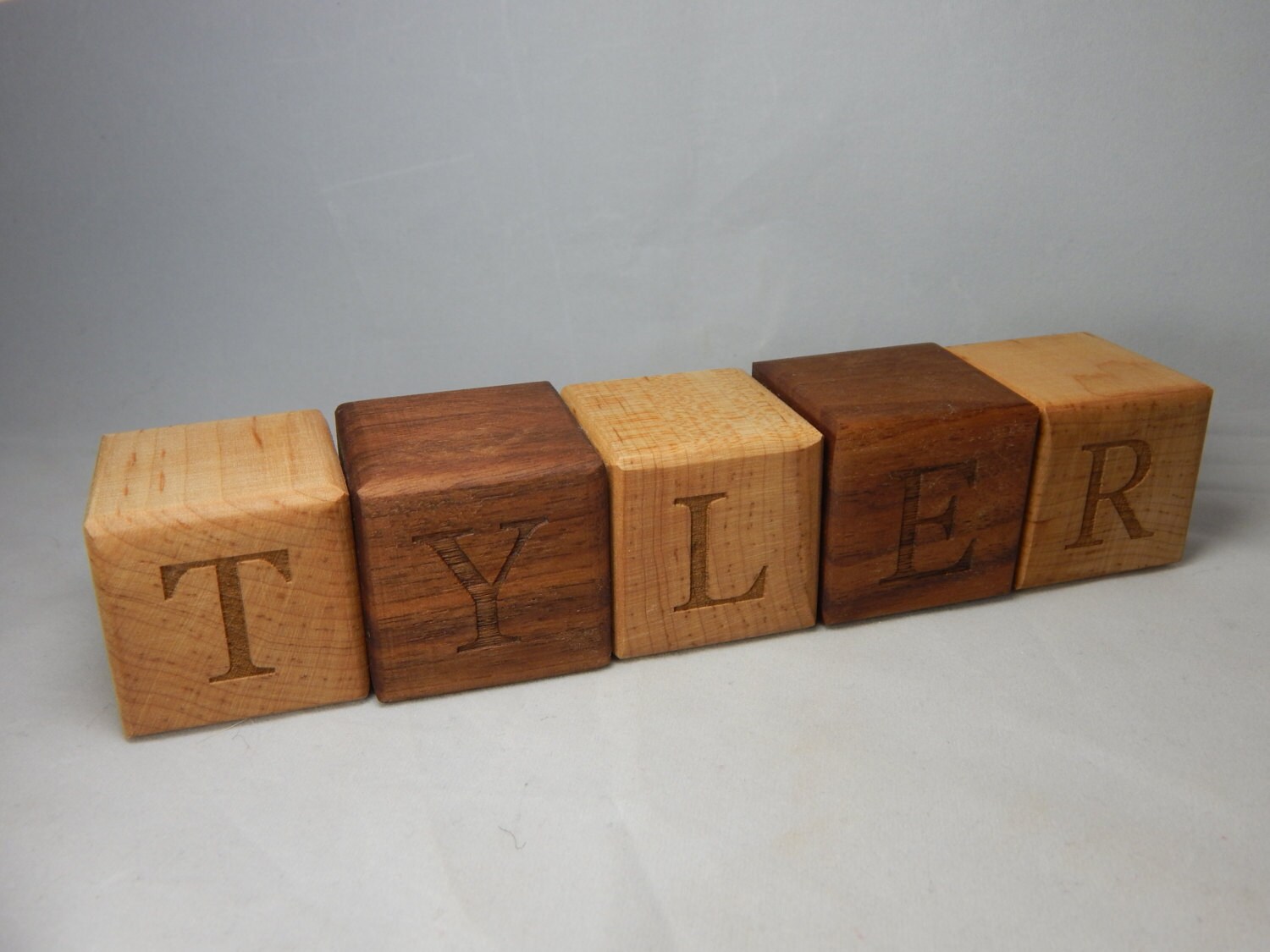 Wooden Name Blocks Wood Baby Name Blocks by LiveLoveDesigns7