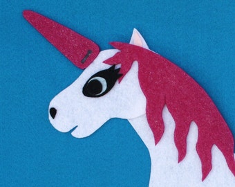 Pin the Horn on the Unicorn Re-usable Felt Party Game