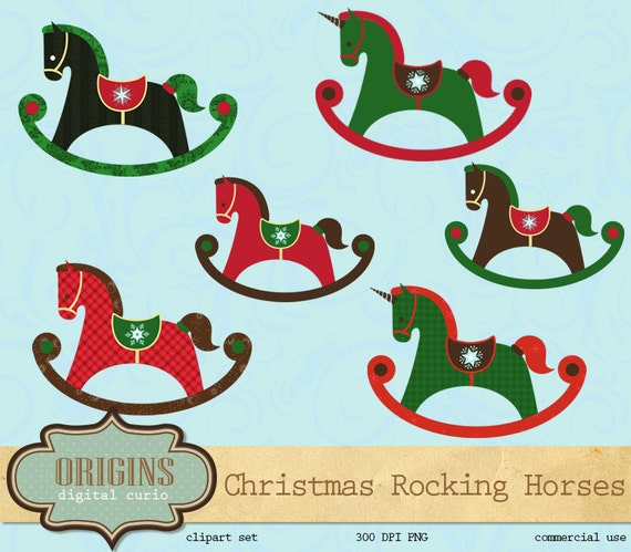 free christmas clip art with horses - photo #47