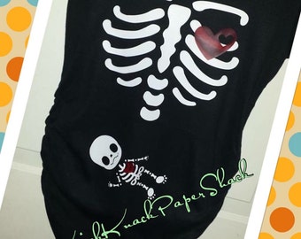 Maternity X-Ray Shirt - Baby Skeleton
