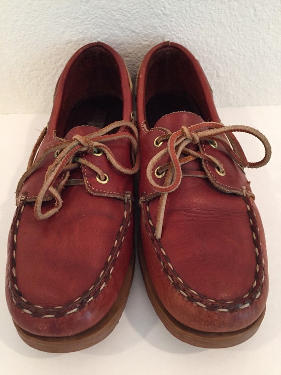 1980's Vintage Dexter Boating Shoes in Size 8 Retro