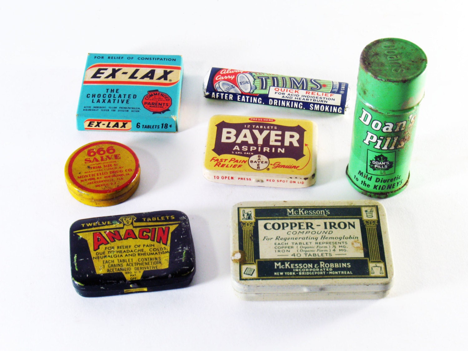 Medical Tiny Tin Lot, Instant Collections, Vintage Antique, Pills ...