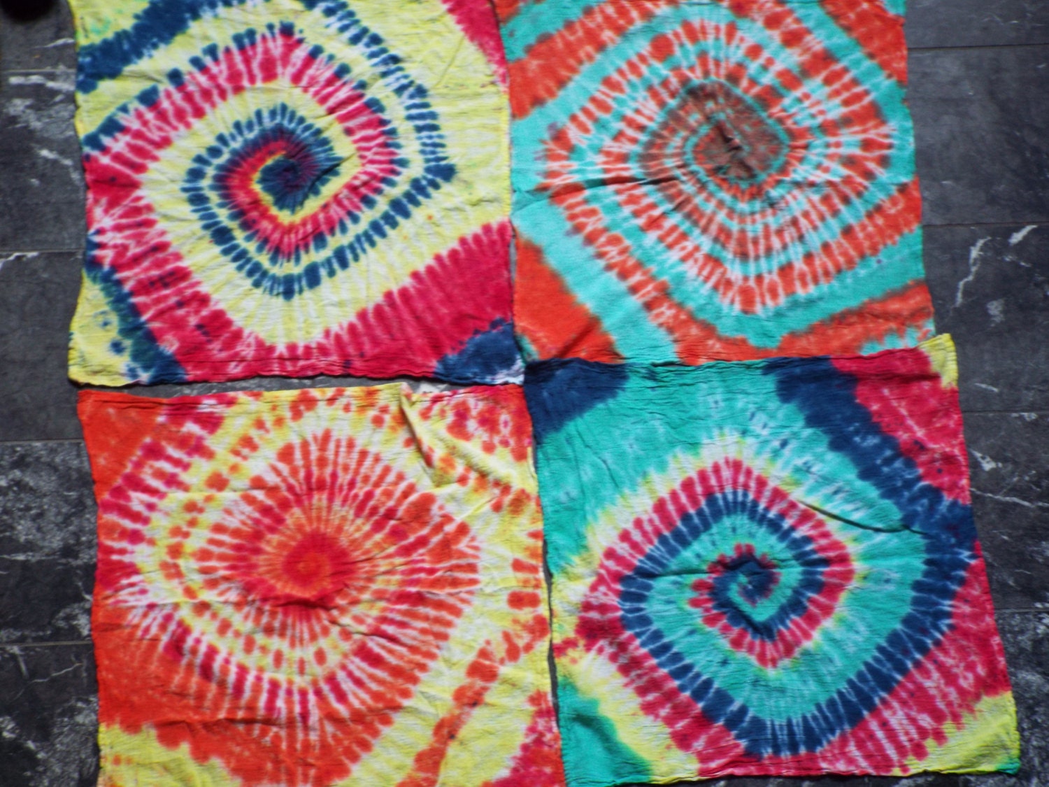 TieDye Flour Sack Towels to be Used for Cloth Diapering set