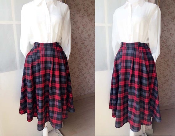 Plaid Flannel Skirt 79