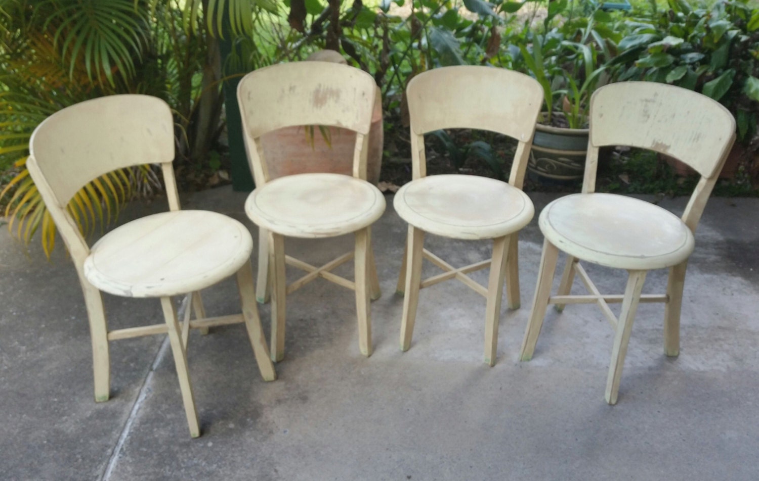 4 Vintage Kitchen Chairs From 1940 S Wood By VanitasDesigns   Il Fullxfull.831960700 3gsz 