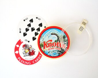 1970s Round Playing Cards Knott's Berry Farm Souvenir