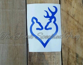 Browning heart deer decal browning decal