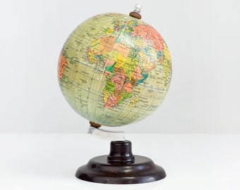 10% OFF World Globe non-existing country. Earth Globe desk. Old World globe from the years 1960 /1970. Vintage globes. Old world maps.