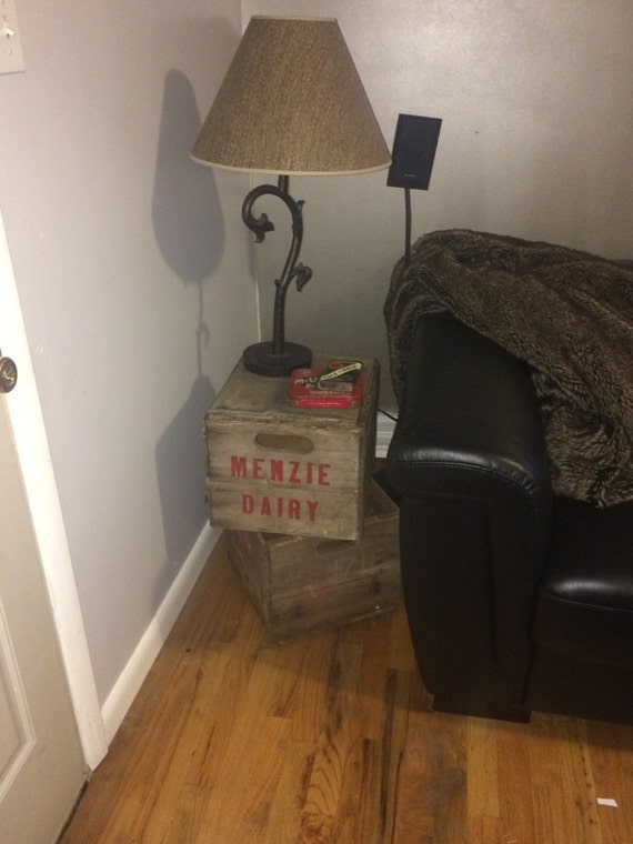 Milk Crate Side Table