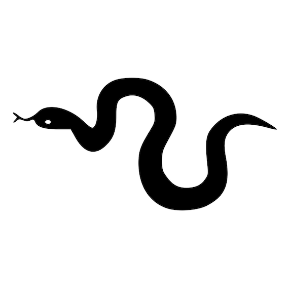 Snake With Tongue Hanging Out Die-Cut Decal Car Window Wall