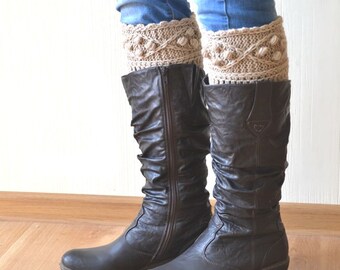 Boot cuffs Leg warmers Boot toppers Boot socks Gift for her Knit legwarmers Leg warmers womens Cable leg warmers Christmas gifts