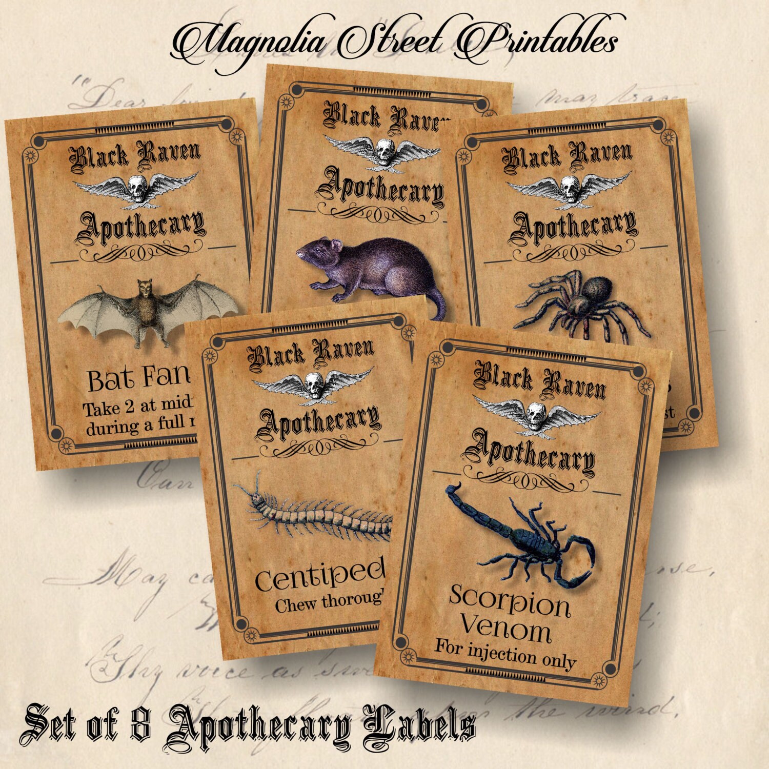 Printable Halloween Apothecary Labels