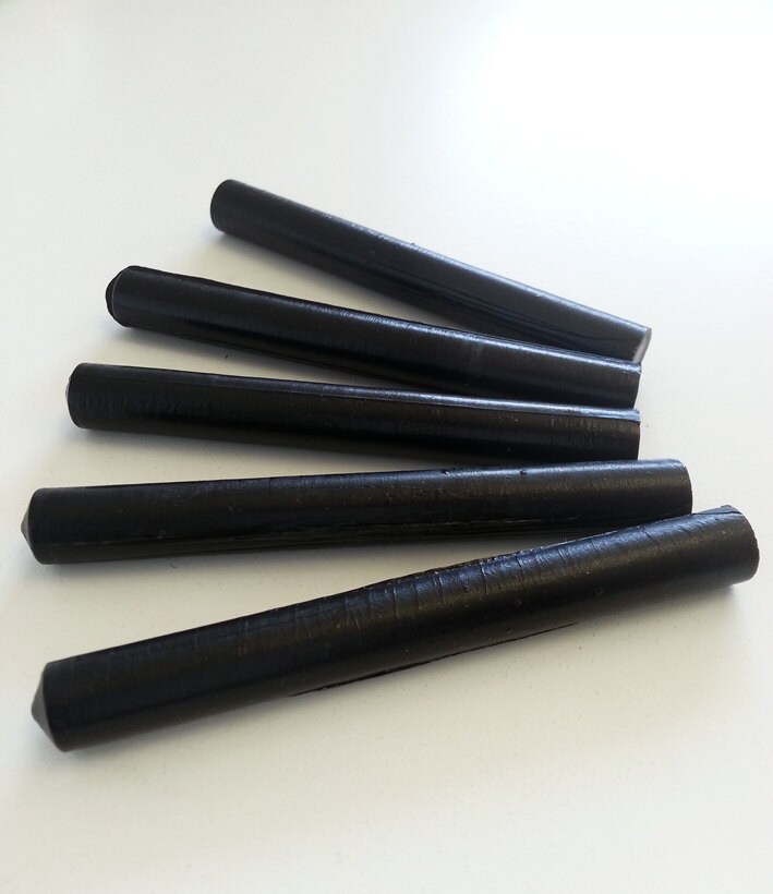Black Wax sticks 12mm Glue Gun Real Wax seal sticks