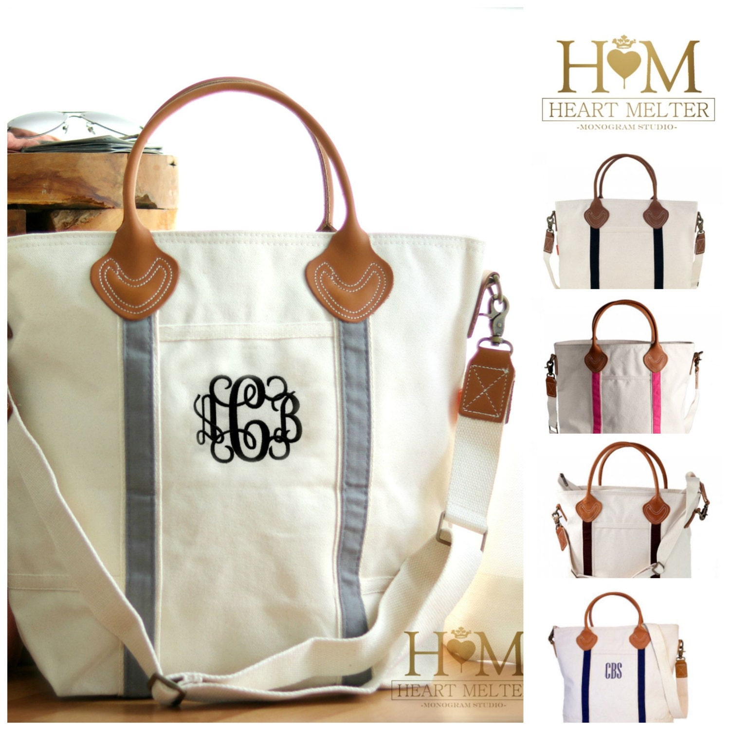 Monogrammed Travel Tote Carry On Bag Monogrammed Flight