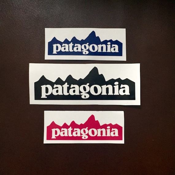1x Patagonia Logo Inspired Vinyl Mountain Decal / by MonogramGeek