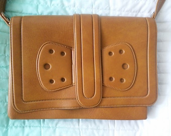 Vintage Shoulder Bag - 60's - Mustard Yellow - Satchel