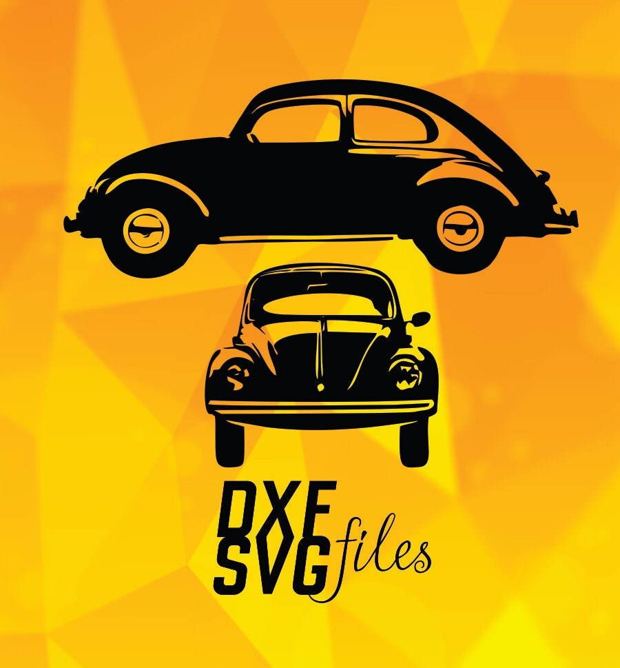 2 Volkswagen Beetle Silhouettes In DXF PNG And SVG By Dxfsvg 2-volkswagen-beetle-silhouettes-in-dxf-png-and-svg-by-dxfsvg