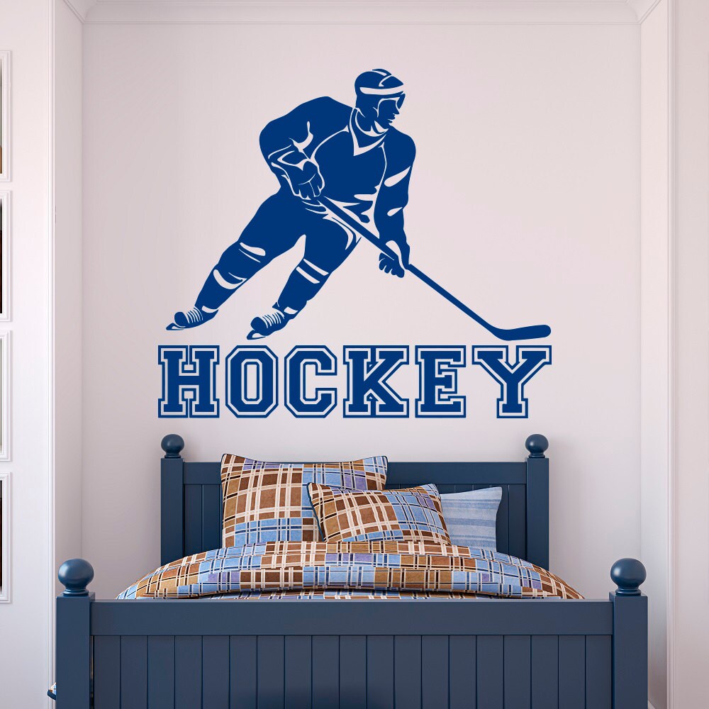 Hockey Wall Decal Sports Sports Wall Decal Stickers Hockey