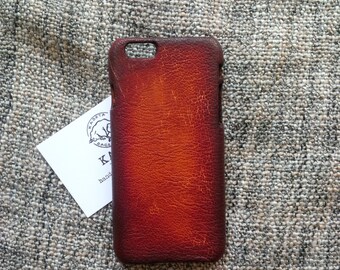 iPhone 7, 6, 6s 'Old Mahogany' leather case