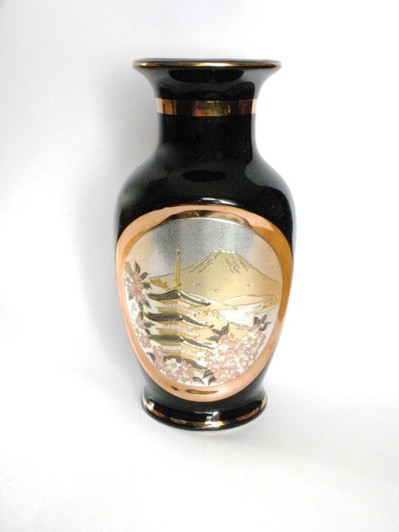 Chokin Art Vase Japanese Vase Vintage by FineVintageFinds2015