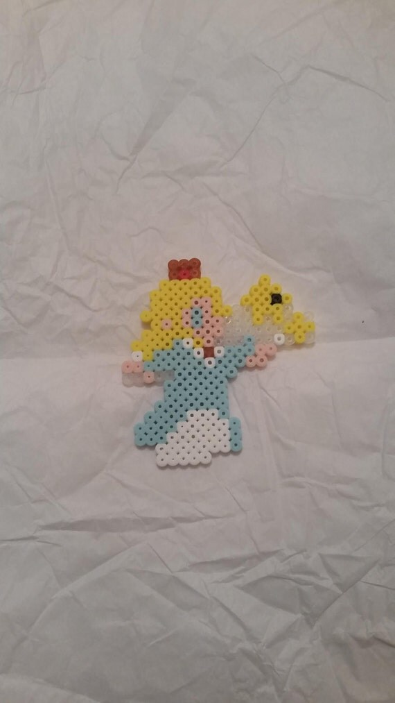 Rosalina and Luma perler bead sprite art hama bead sprite