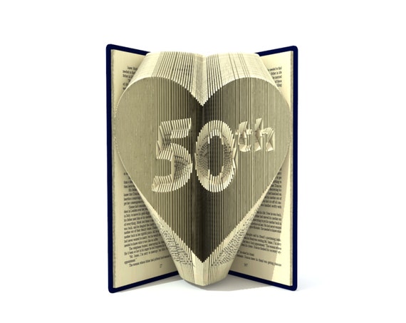  Book  folding  pattern  50th in HEART 245 by SimplexBookFolding