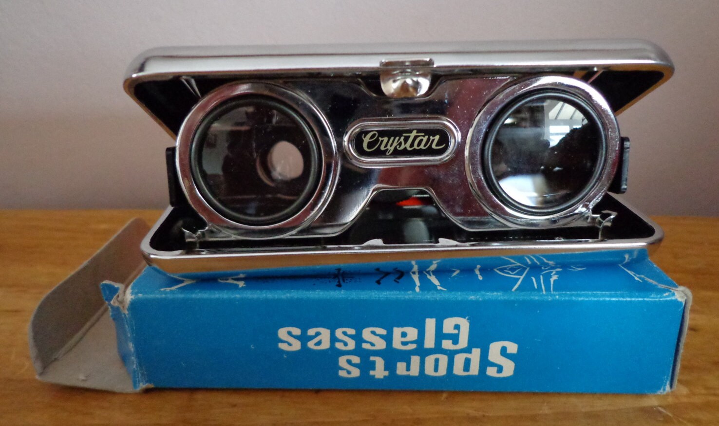 Vintage Sports Glasses Binoculars Crystal Lens x 25 made In