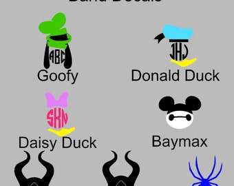 Monogrammed Magic Band Decals 1.0 and 2.0