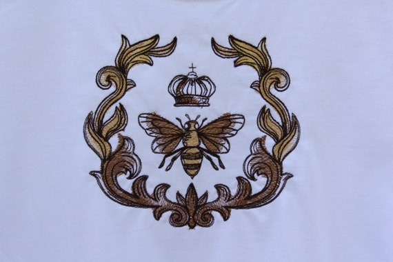 bee embroidered shirt