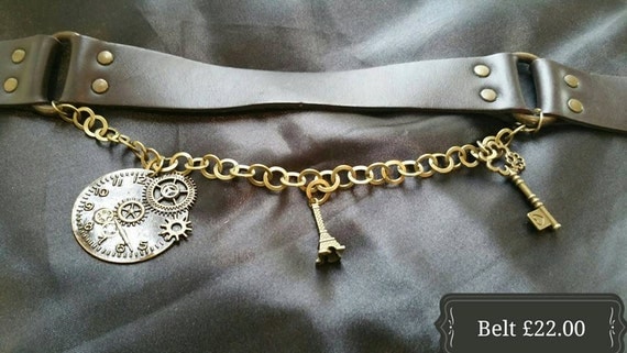 Leather Steampunk Belt by SteamjunkJewels steampunk buy now online