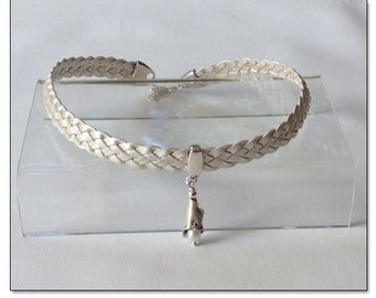 Pearl Necklace Leather Collar Choker BDSM Collar Submissive BDSM Daytime Slave Collar BDSM Jewelry