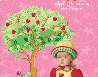 Sew & Make Simplicity 4773 SEWING PATTERN - Baby Toddler Strawberry Shortcake Costume sz 1/2-4