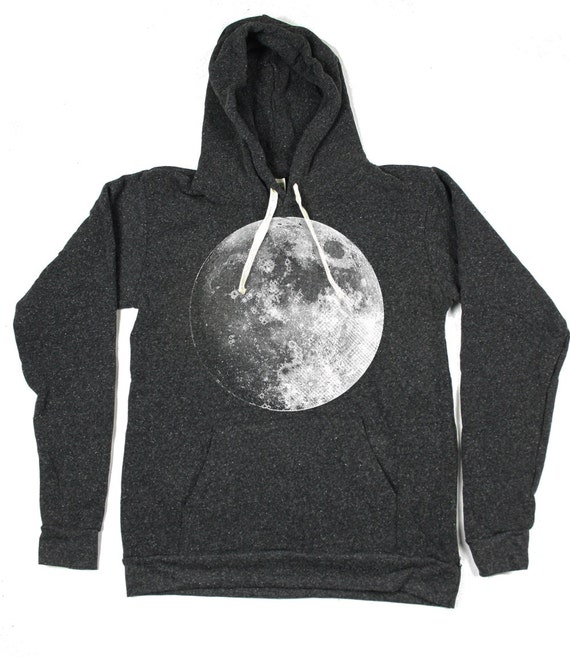 Moon Hoodie Mens/Unisex Pullover Hoodie Full Moon Hoodie