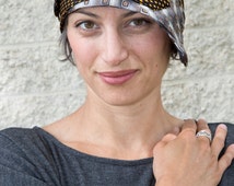Upcycled Recycled Repurposed Black Silver <b>Indian Yellow</b> Necktie Cloche <b>...</b> - il_214x170.830594516_sa1x