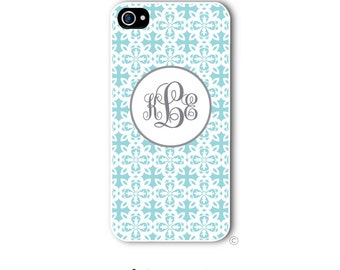 Floral Cross Phone Case Monogram iPhone 6 Case iPhone 6s Case Samsung Galaxy S5 S6 Case iPhone 5 iPhone 6 Plus iPhone 5c Style 218