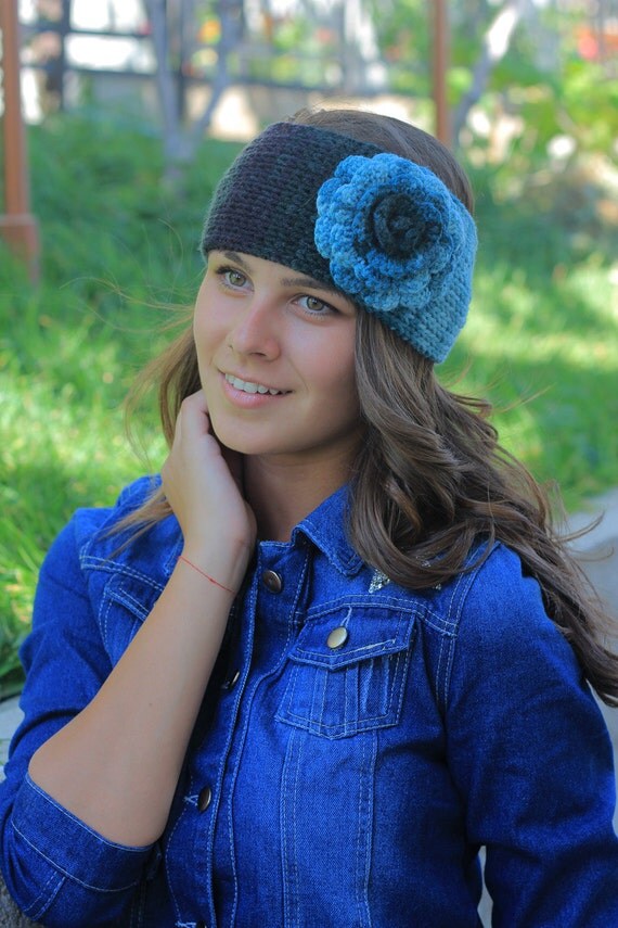 SALE Crochet Ear Warmer Knit Headband Women Winter Headband