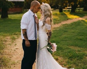 Boho Wedding Lace Dress Bohemian Rustic Dresss Boho Wedding Lace Dress Bohemian Rustic Dresss