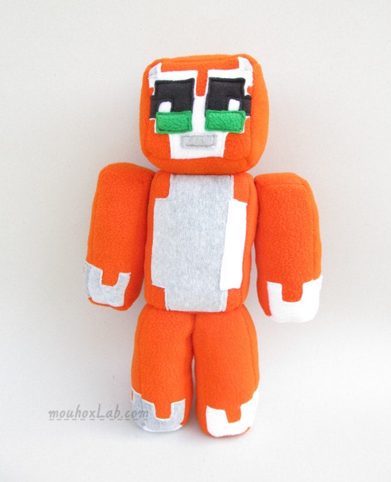 Minecraft inspired Stampy cat plush doll Stampy long by mouhoxlab
