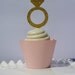 Engagement Ring Cupcake Toppers-Engagement Party Decorations