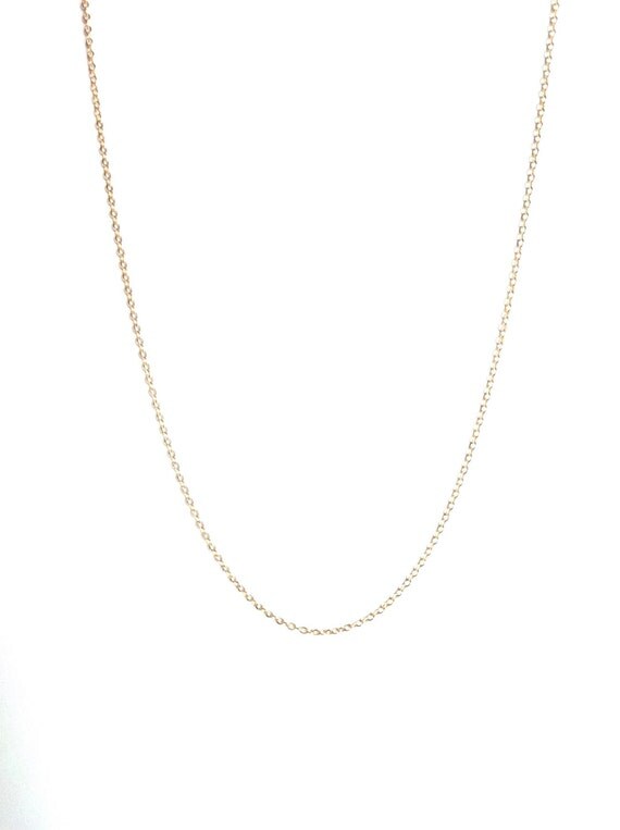 Plain Necklace In Gold or Silver Thin Chain Necklace Thin