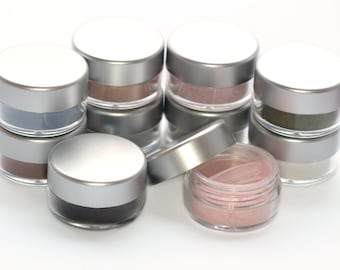 10 Piece Vegan Eyeshadow Set - choose 10 Net wt 2g jars Mineral Makeup Vegan Eyeshadow Powder
