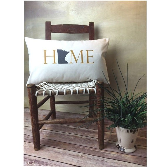 Minnesota Pillow Long Pillow Home Pillow by henhouseoriginals