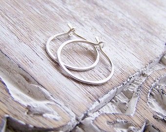 Sterling Silver Hoop Earrings - Silver Hoops - Small Silver Hoops