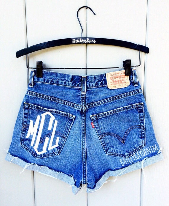 levi's embroidered shorts
