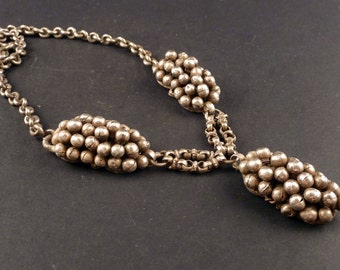 Old Rajasthan silver necklace, old indian jewelry, necklace from India, Rajasthan jewelry, ethnic and tribal jewelry, belly dance