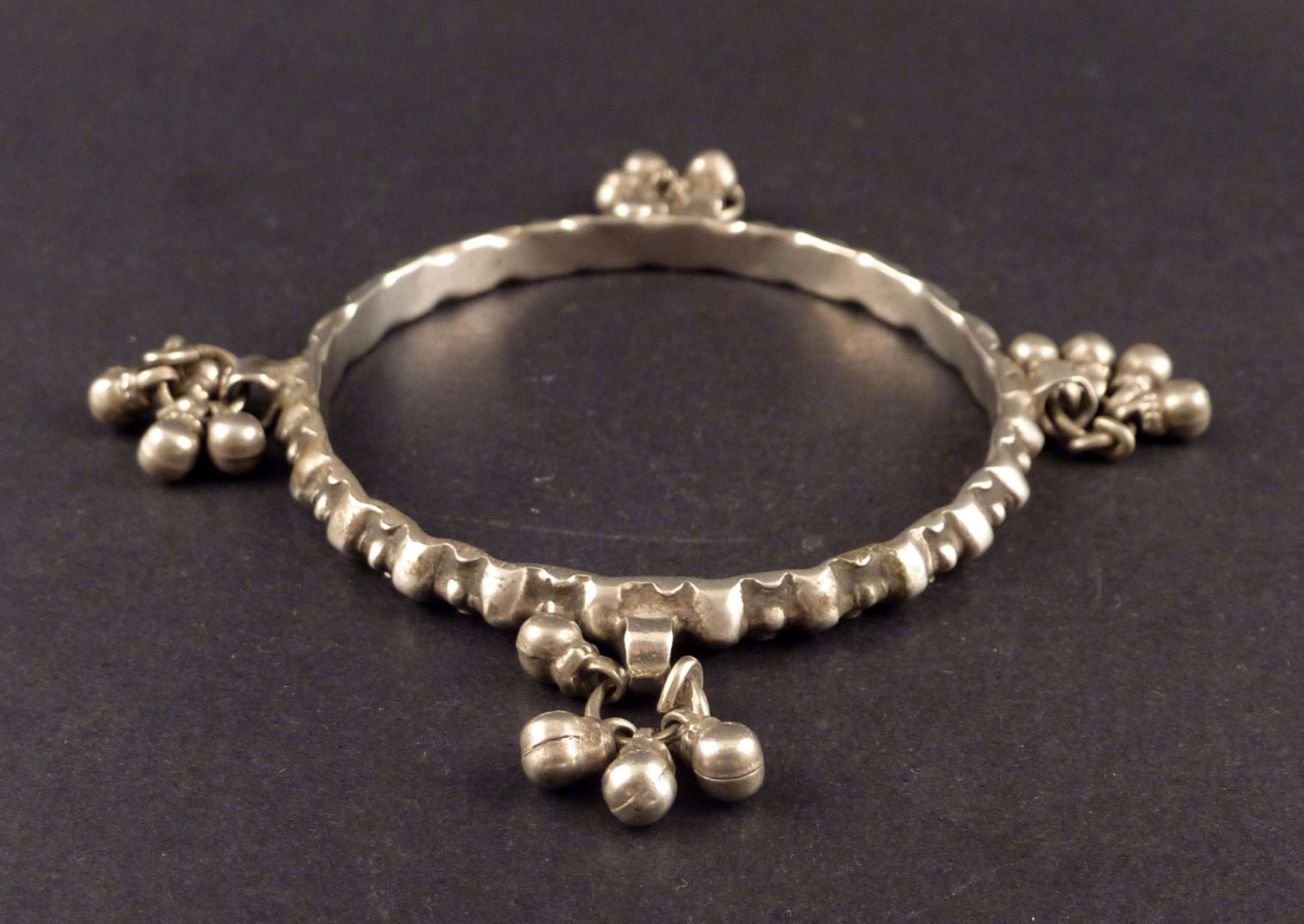 Silver Rajasthani bangle from India, indian jewelry, ethnic bangle