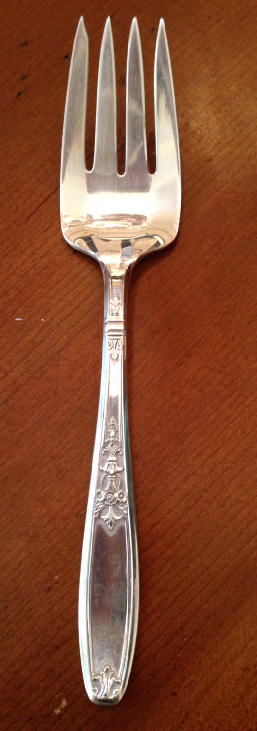 1847 Rogers Brothers IS Ambassador Large Serving Fork 1919 Haute Juice