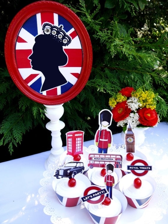 UK London Inspired Birthday Party Printables Supplies & DIY